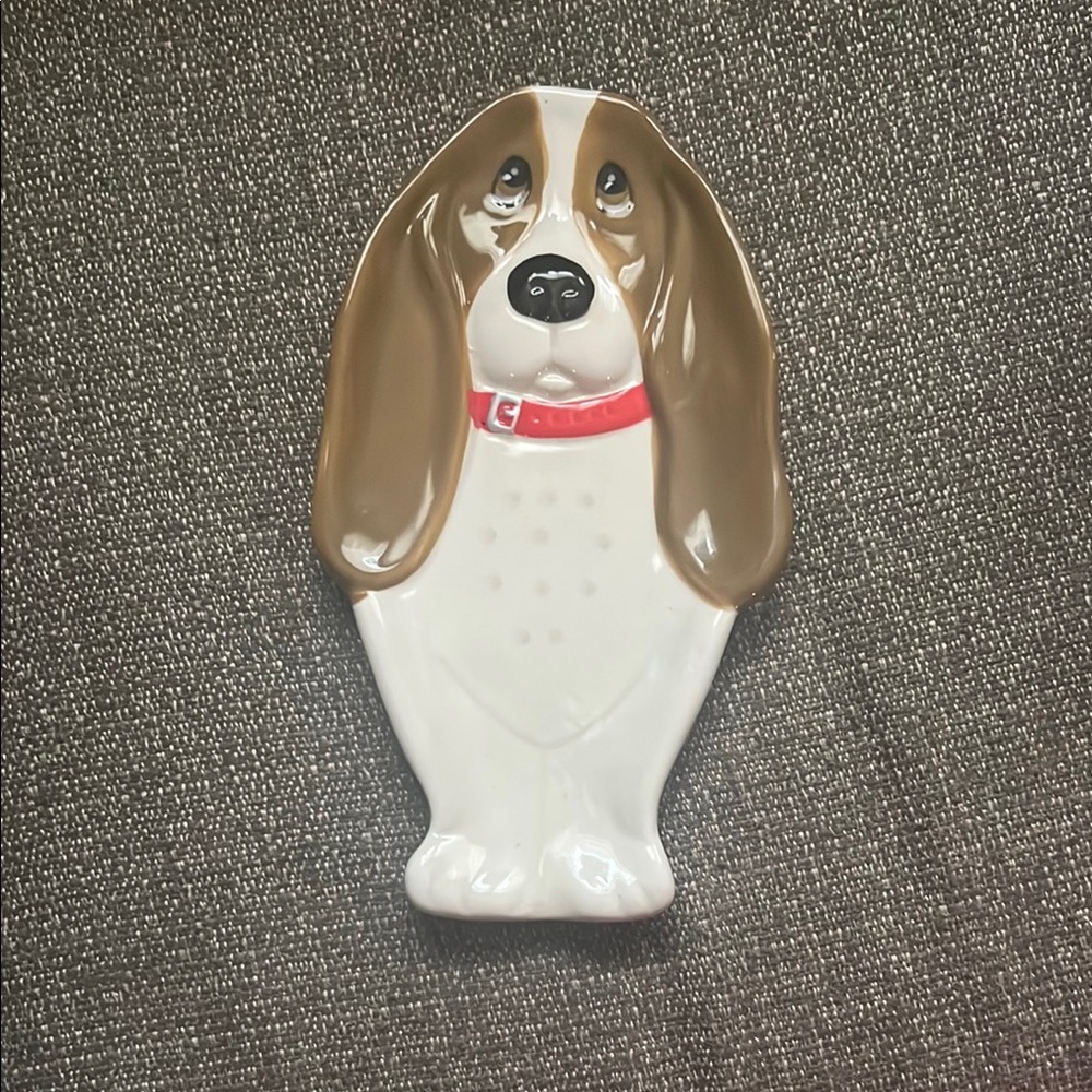 Ceramic Dog-Shaped Treat Plate